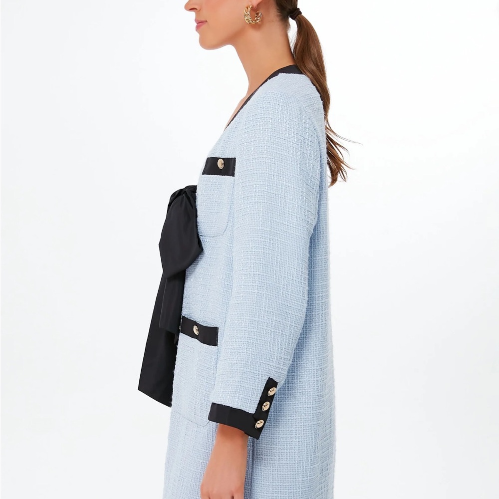 Polander Place Coco Tweed Dress - Blue - Picture 4 of 9